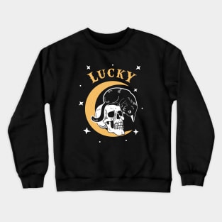 Lucky Black Cat Halloween Shirt Crewneck Sweatshirt